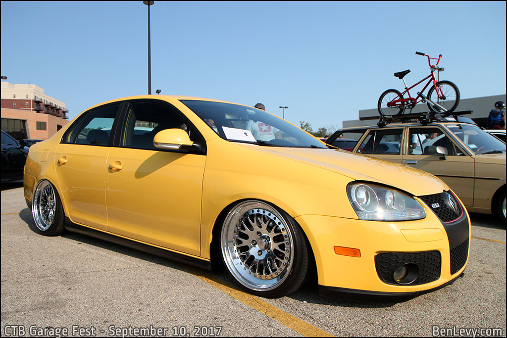 Yellow Volkswagen GLI