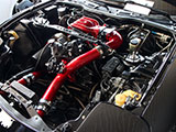 RX-7 With Red Upper Intake Manifold