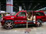Red Cadillac ESV with suicide doors