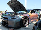 Nissan GT-R with color-shifting wrap