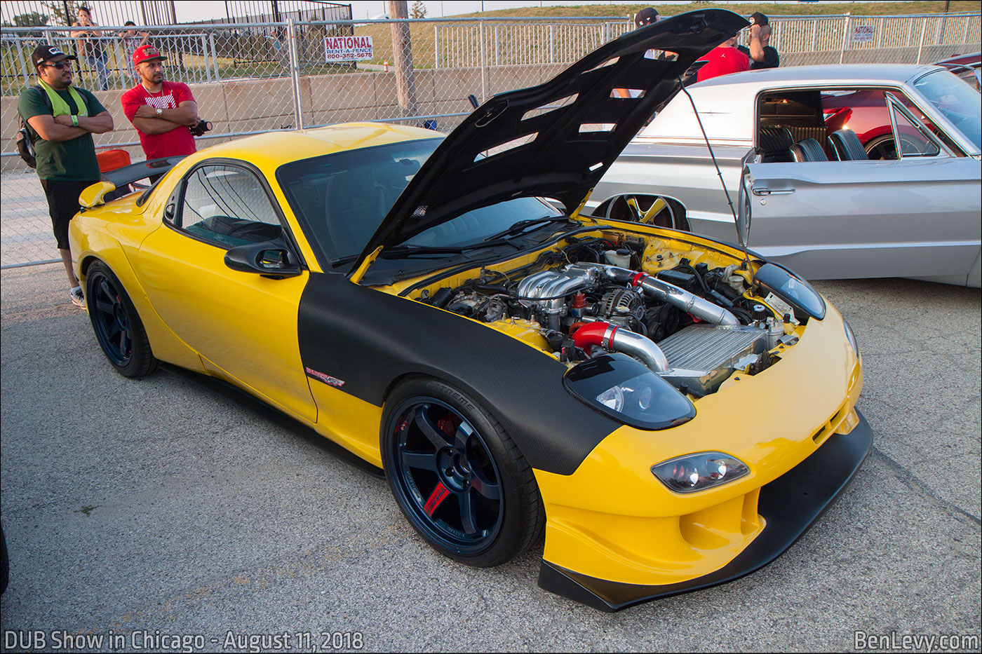 Yellow Mazda RX-7