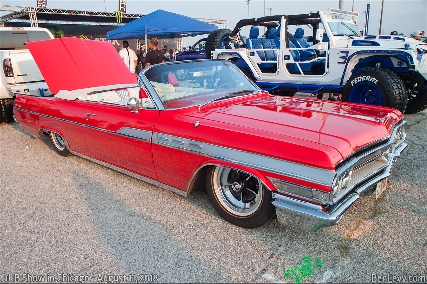 Red Buick Wildcat convertible