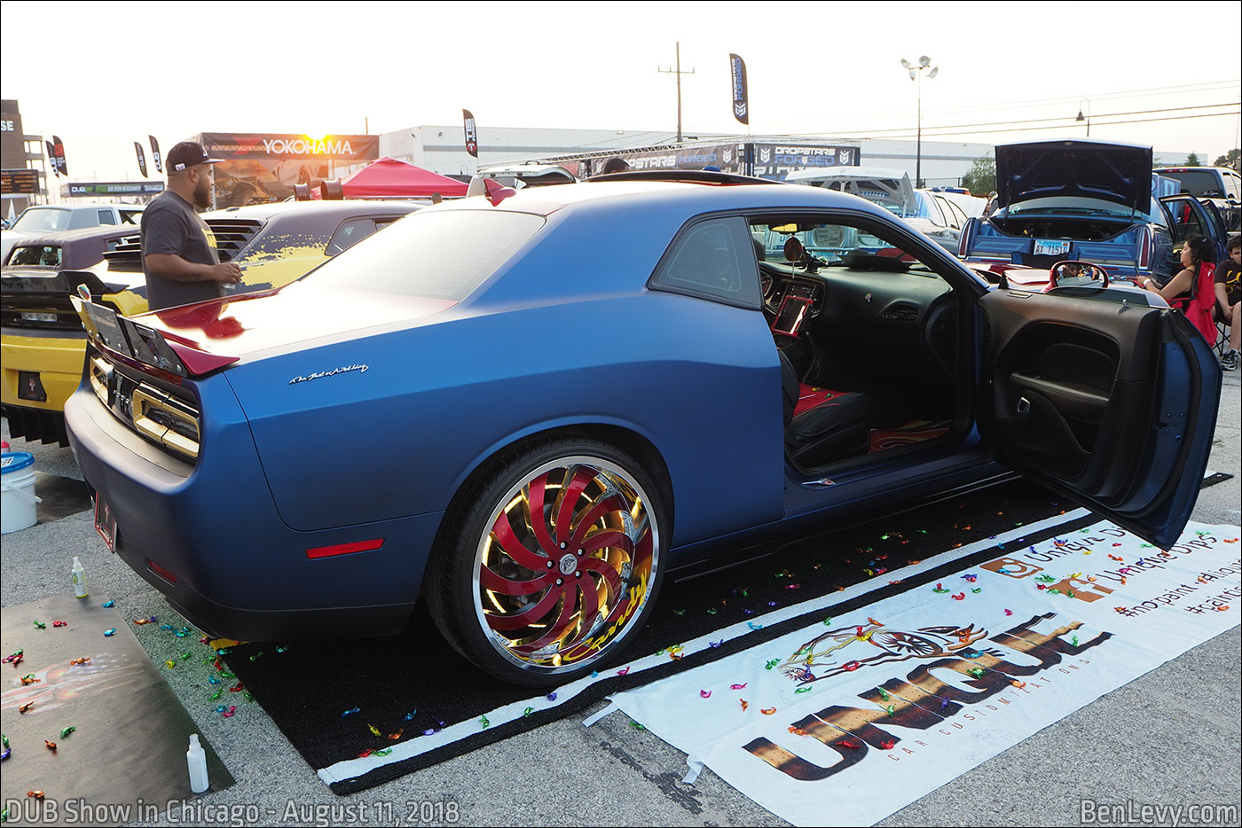 Blue Dodge Challenger