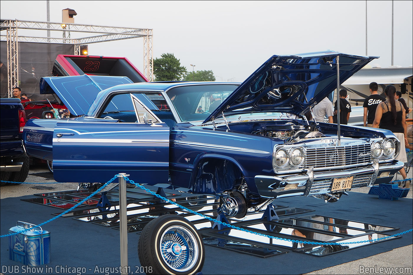 Blue Chevrolet Impala