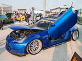 Blue Nissan 350Z