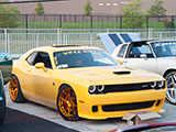 Yellow Dodge Challenger Hellcat