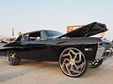 Black Chevy Impala 327