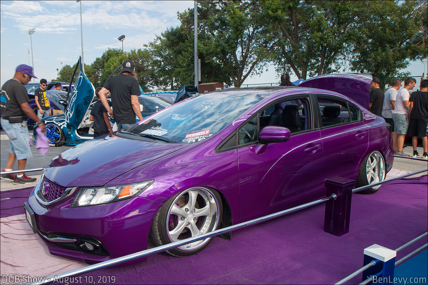 Purple Civic sedan