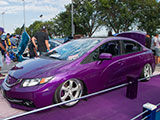Purple Civic sedan