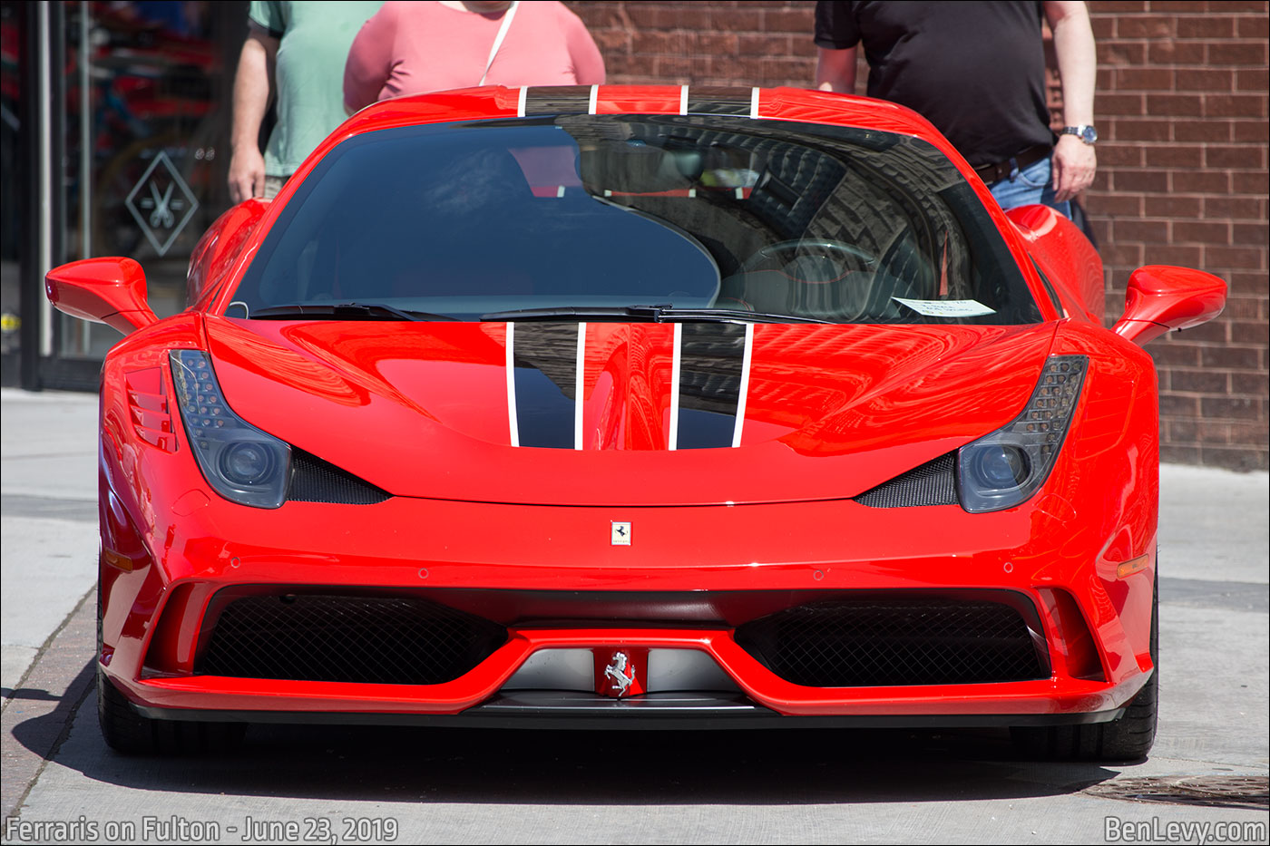 Front of a Ferrari 458 Speciale