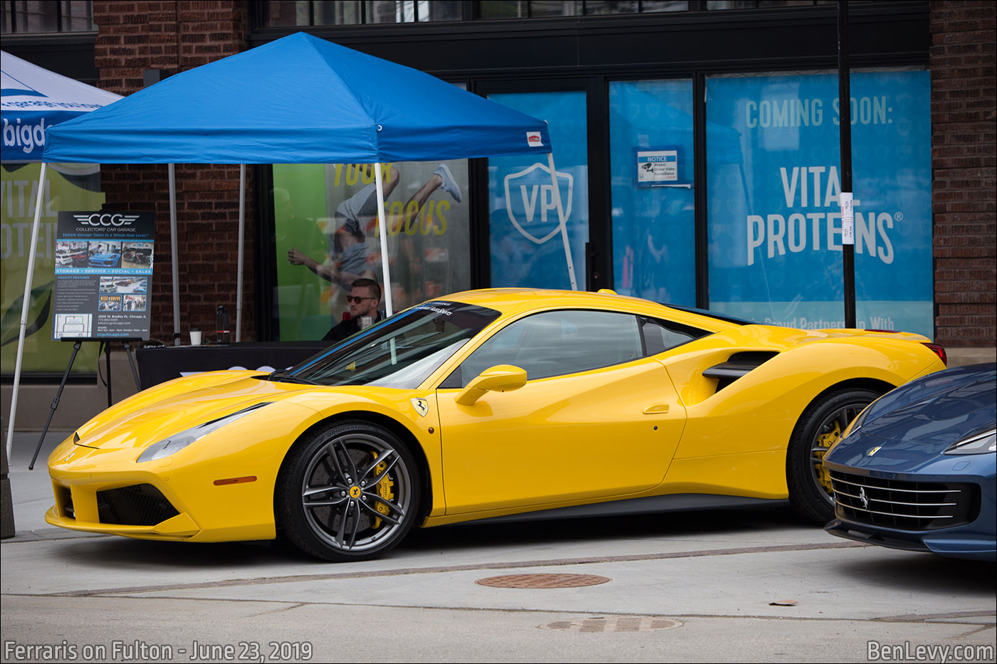 Yellow Ferrari 488