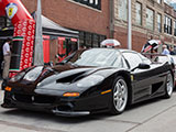 Black Ferrari F50 at Ferraris on Fulton in Chicago