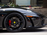 Black wheel on Ferrari F430