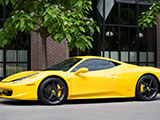 Yellow Ferrari 458