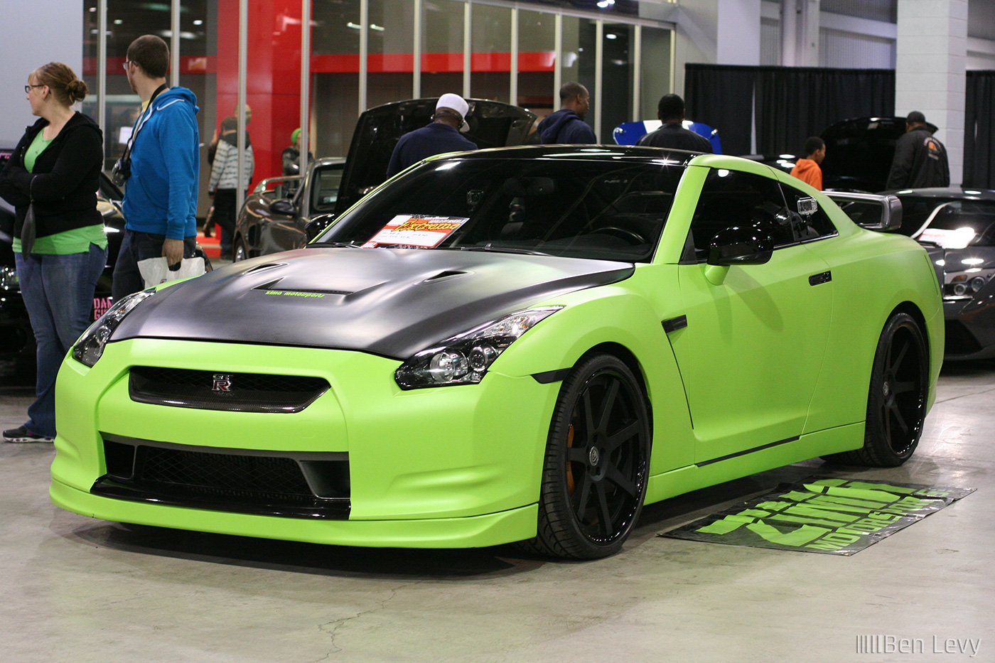 Lime Green Nissan GT-R