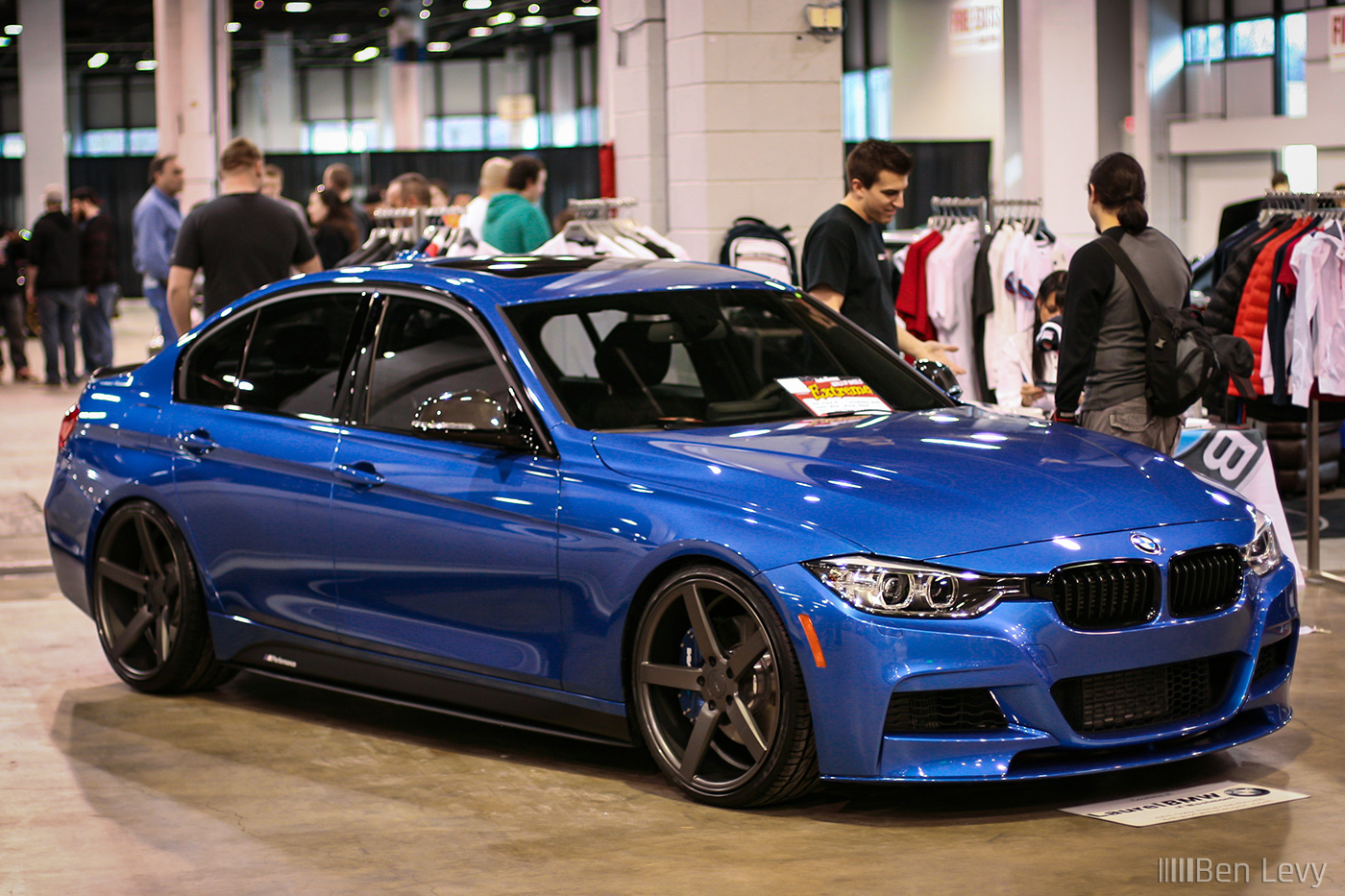 Blue BMW 335i