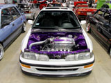 Acura Integra with clean engine bay