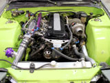 Highly modified blacktop SR20 engine