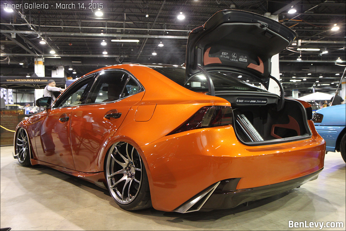 Orange, widebody Lexus IS 250 Sport