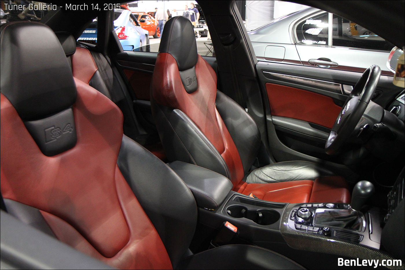 Audi S4 with red interior