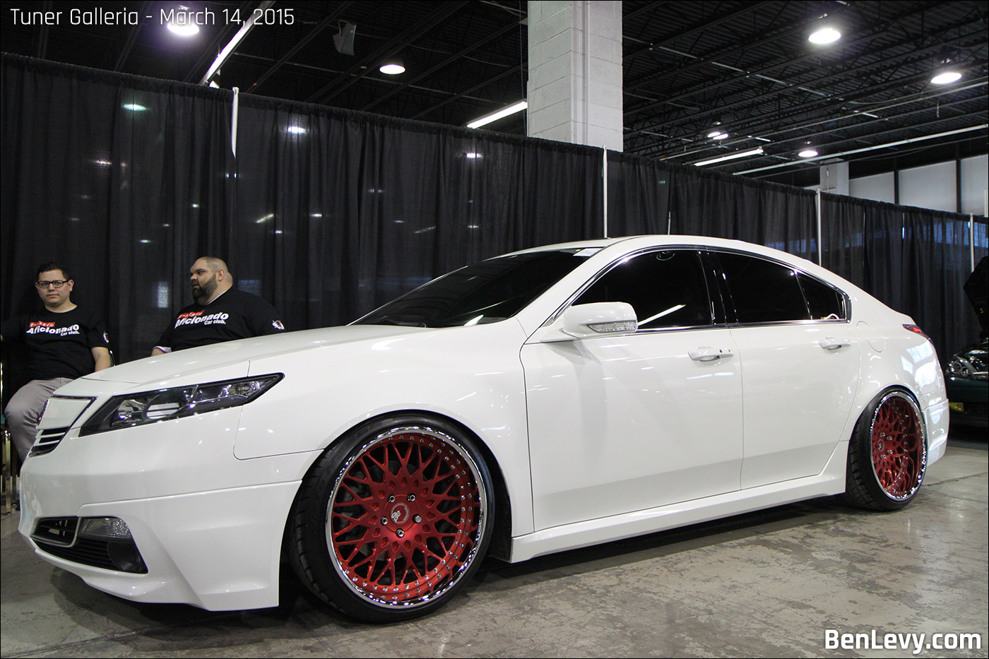 Acura TL with red wheels