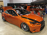 Orange Lexus IS 250 Sport