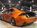 Orange, widebody Lexus IS 250 Sport