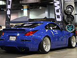 Blue Nissan 350Z on SP16S CCW Forged Wheels