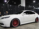 Acura TL with red wheels