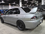 Silver Mitsubishi Lancer Evolution