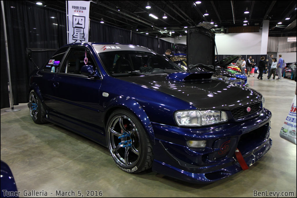 Blue Subaru Impreza Coupe at Tuner Galleria