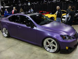 Purple Lexus IS with matte finish