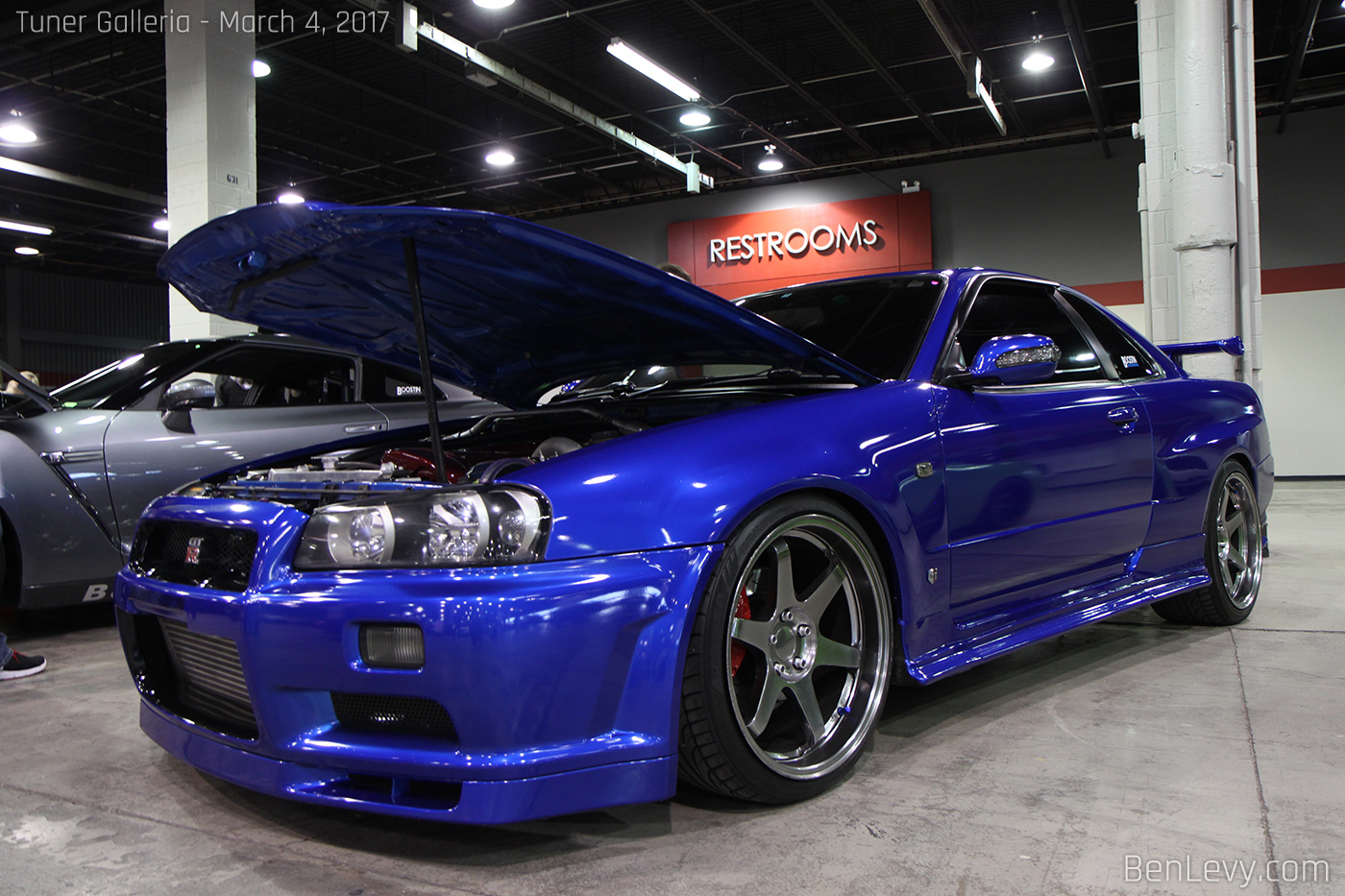 Blue Nissan Skyline GT-R