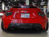 Rear End of Red Scion FR-S