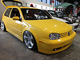 Imola Yellow VW GTI