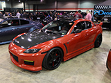 Wrapped Mazda RX-8 at Tuner Galleria