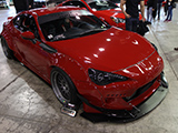 Red Scion FR-S with Vaded Mob