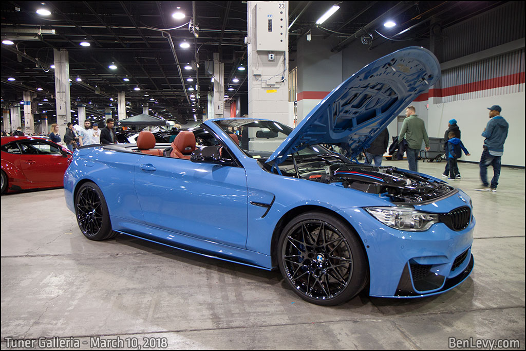 Blue BMW M3 convertible