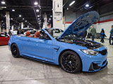 Blue BMW M3 convertible