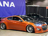Orange Hyundai Genesis coupe