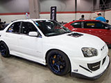 White Subaru WRX STI