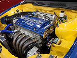 H22 Engine in Shaved Enginebay of Civic