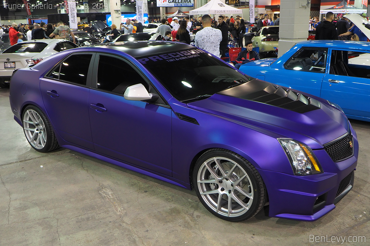 Cadillac CTS Sedan with Satin Purple Wrap