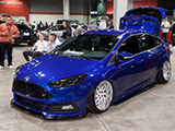 Blue Ford Focus ST