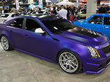 Cadillac CTS Sedan with Satin Purple Wrap