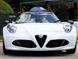 White Alfa Romeo 4C