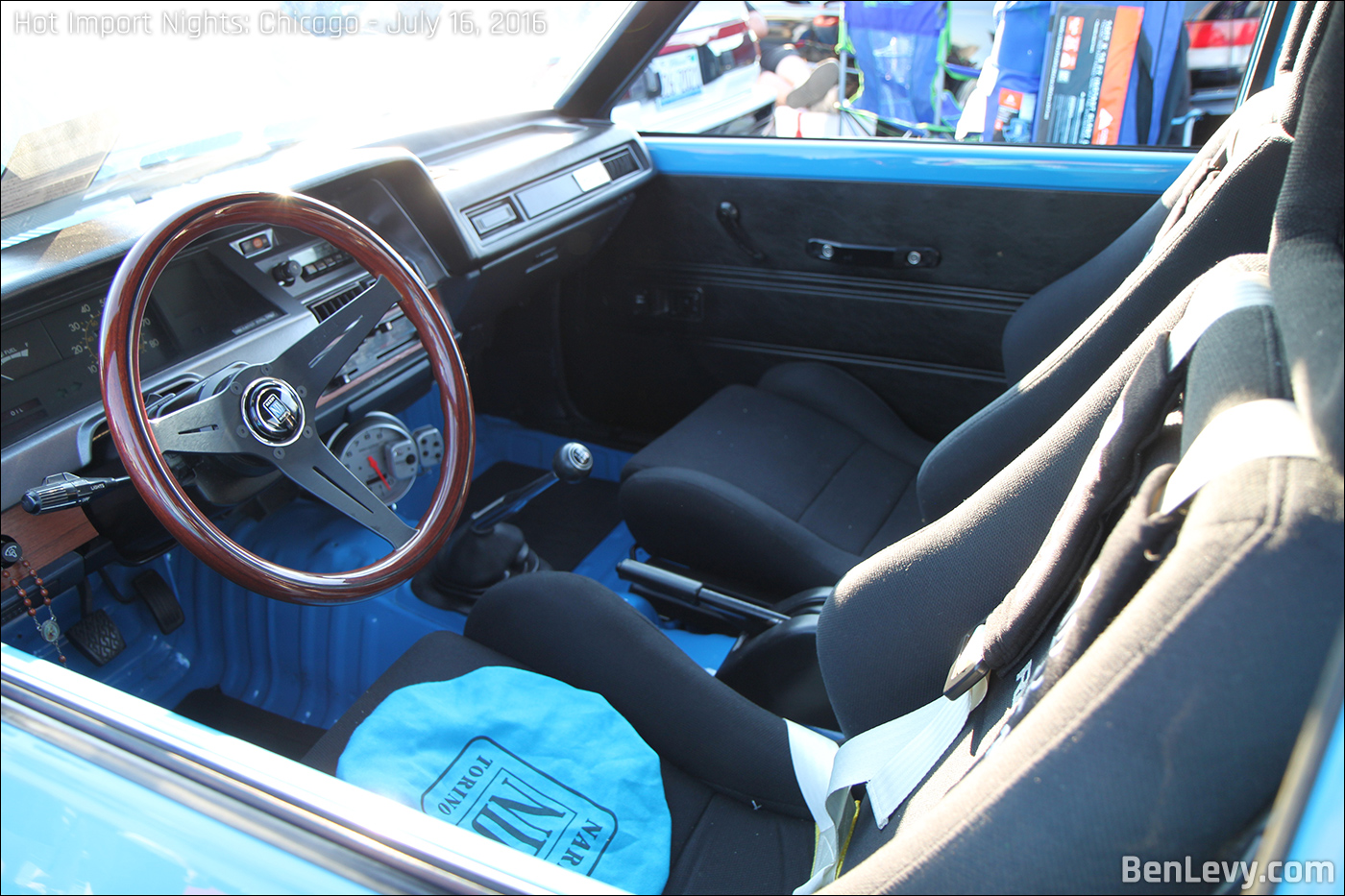 Wooden Nardi Steering Wheel in Corolla