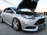 Silver Ford Focus ST at Hot Import Nights