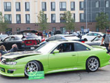Lime Green Nissan 240SX