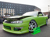 Lime Green S14 Nissan 240SX